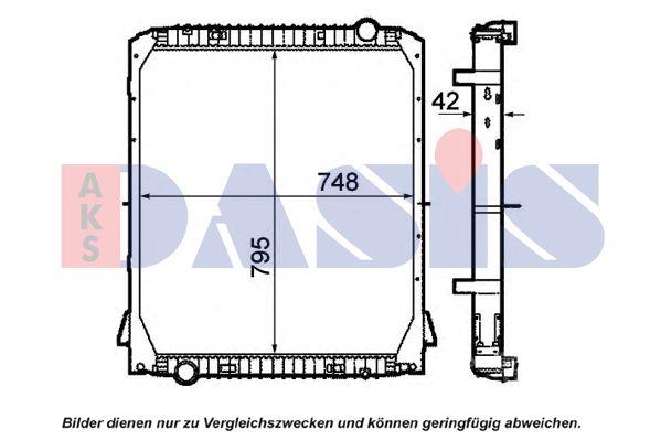 AKS DASIS radiatorius, variklio aušinimas 400043N